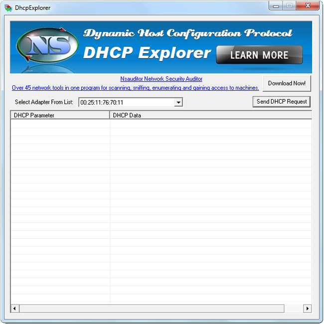 DhcpExplorer Screenshot